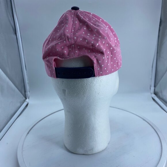 Minor League Baseball Columbus Ohio Clippers Youth Girl Hat Pink Navy Polka Dot - Picture 4 of 7